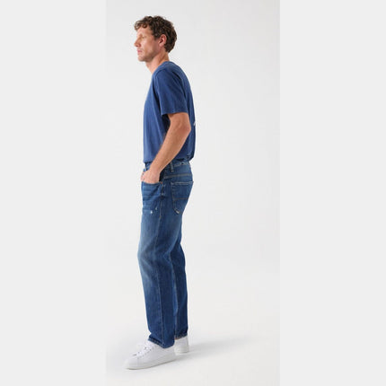 SALSA JEANS MENS REGULAR JEANS WITH SLIGHT CRACKS