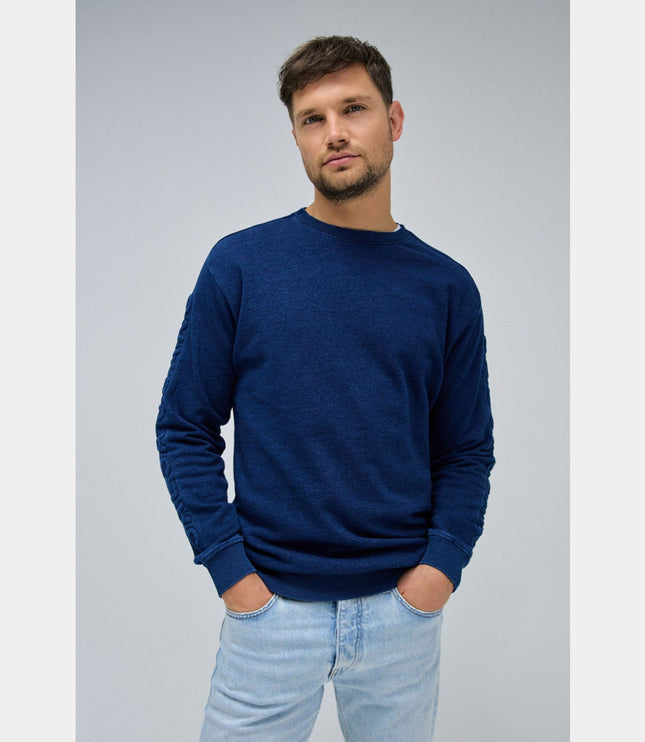 SALSA JEANS SWEATSHIRT WITH BRANDING Mens Sweatshirts and Knits