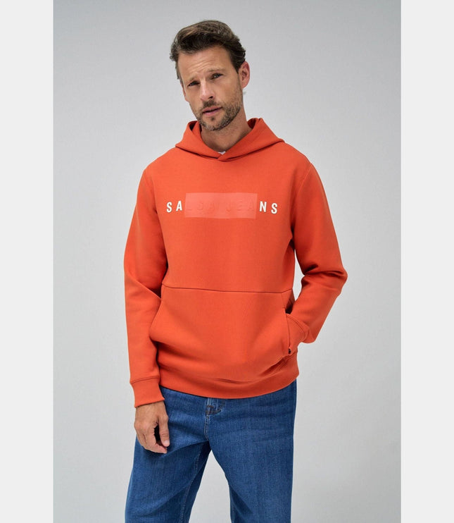 SALSA JEANS NEOPRENE HOODIE SWEATSHIRT Mens Sweatshirts and Knits