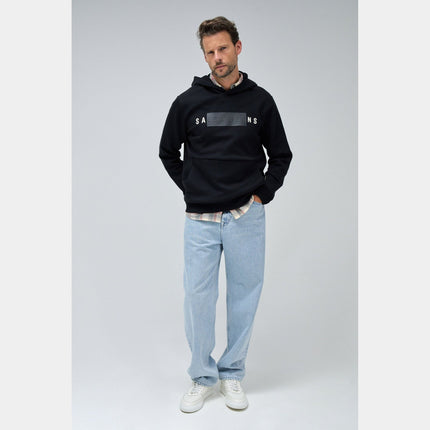 SALSA JEANS NEOPRENE HOODIE SWEATSHIRT Mens Sweatshirts and Knits