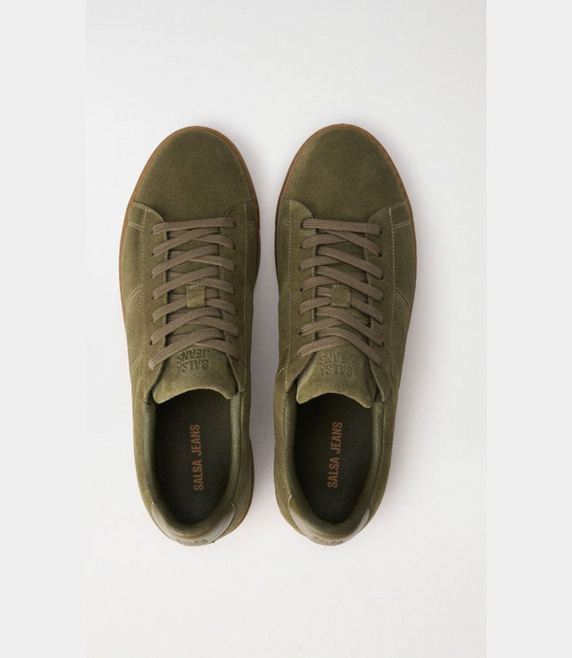 SALSA JEANS MENS SUEDE LEATHER TRAINERS Mens Shoes