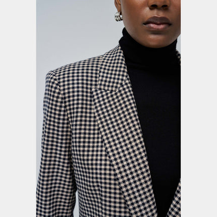 SALSA JEANS CHECKED BLAZER Womens Coats