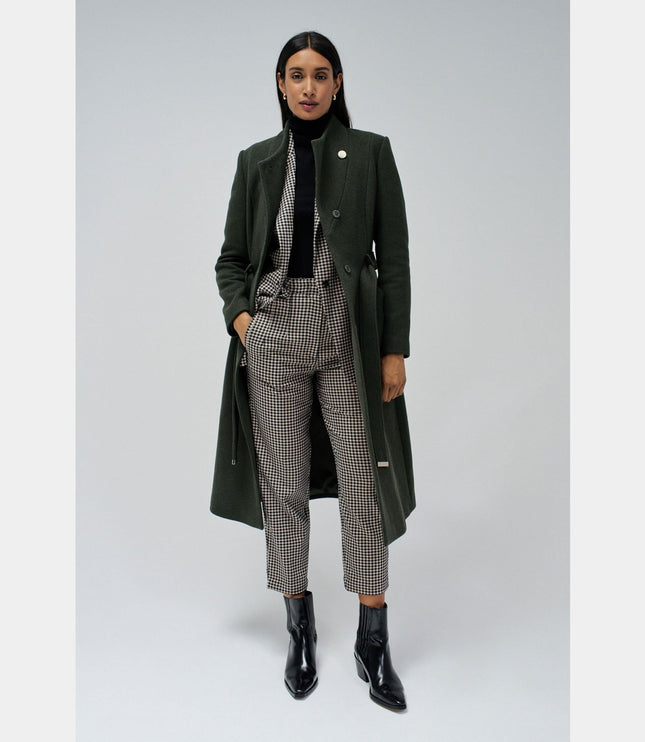 SALSA JEANS LONG GRACE COAT WITH BELT Womens Coats