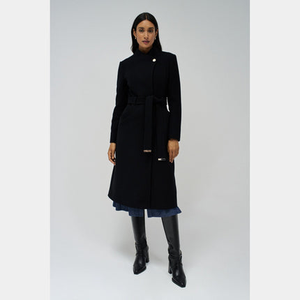 SALSA JEANS LONG GRACE COAT WITH BELT Womens Coats