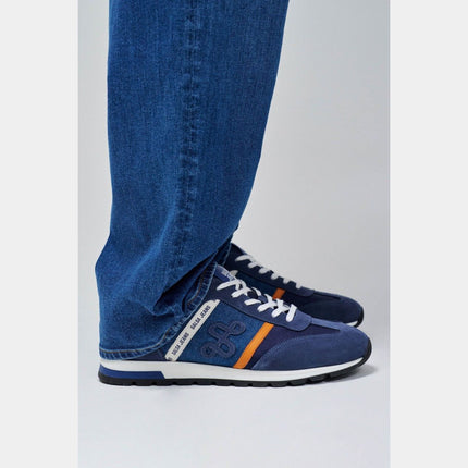 SALSA JEANS MENS LEATHER AND DENIM TRAINERS Mens Shoes