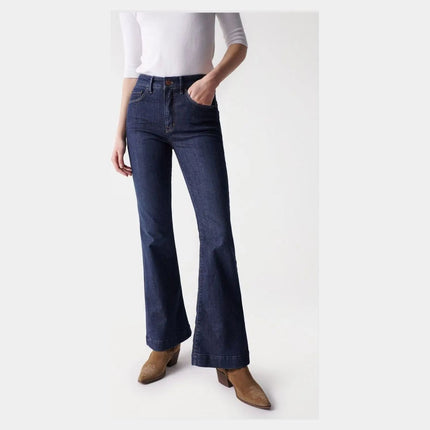 FAITH PUSH IN FLARE JEANS BLUE