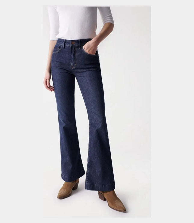 FAITH PUSH IN FLARE JEANS BLUE