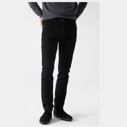 SALSA JEANS MENS BLACK SLIM JEANS