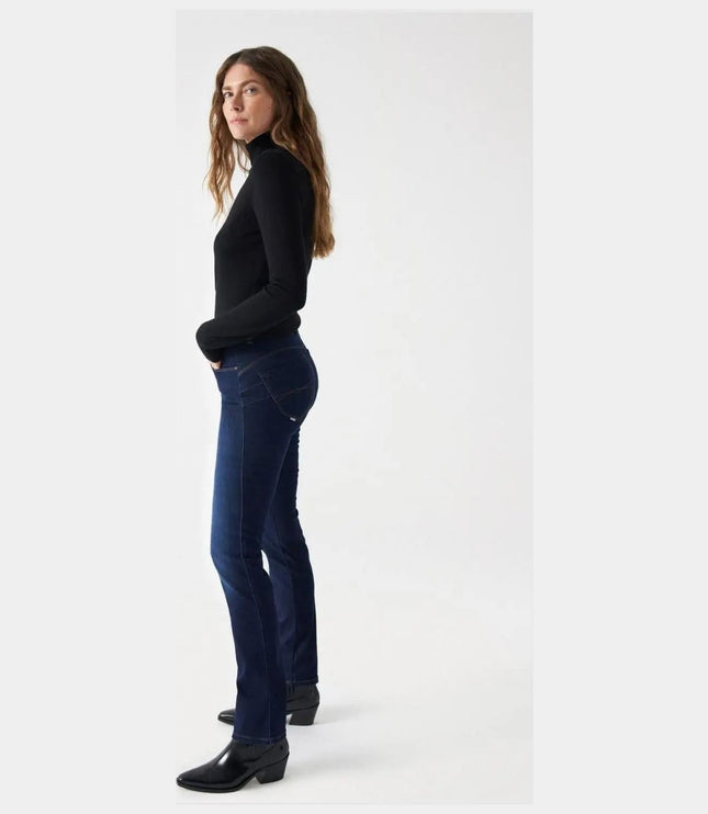 SALSA JEANS WOMENS SECRET PUSH IN SLIM JEANS BLUE