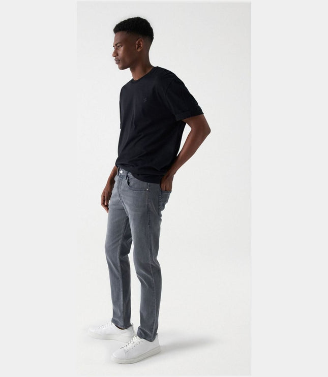 SALSA JEANS MENS SLIM FIT S-ACTIV JEANS GRAY