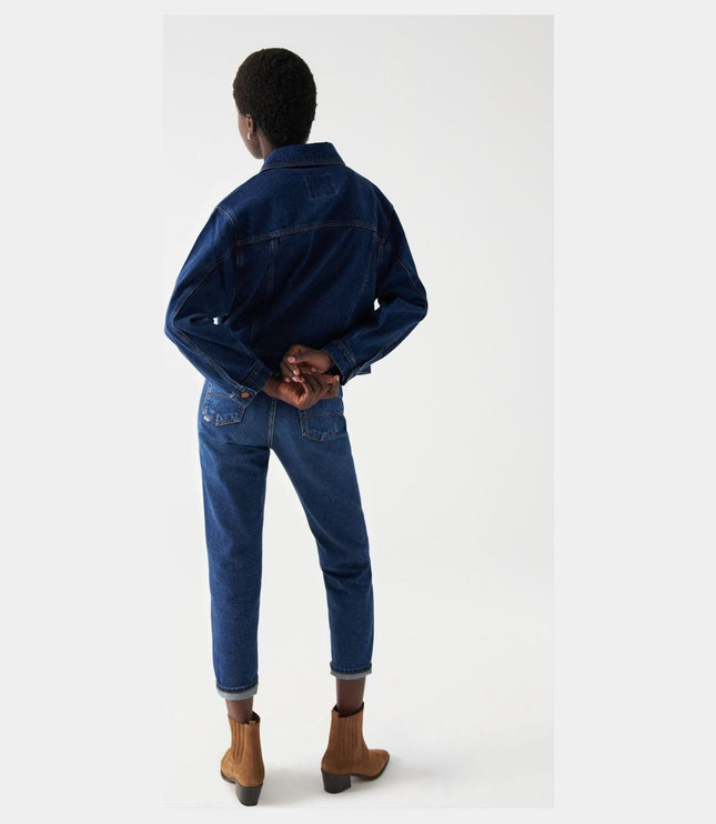 SALSA JEANS WOMENS REGULAR DENIM JACKET BLUE